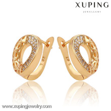 90731 18K Gold Plated Hoop Earrings Jewelery Small Circle Round Hoop earrings